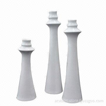 Home Decor Ceramic Crafts in Sets, White Matte or Customized Surface